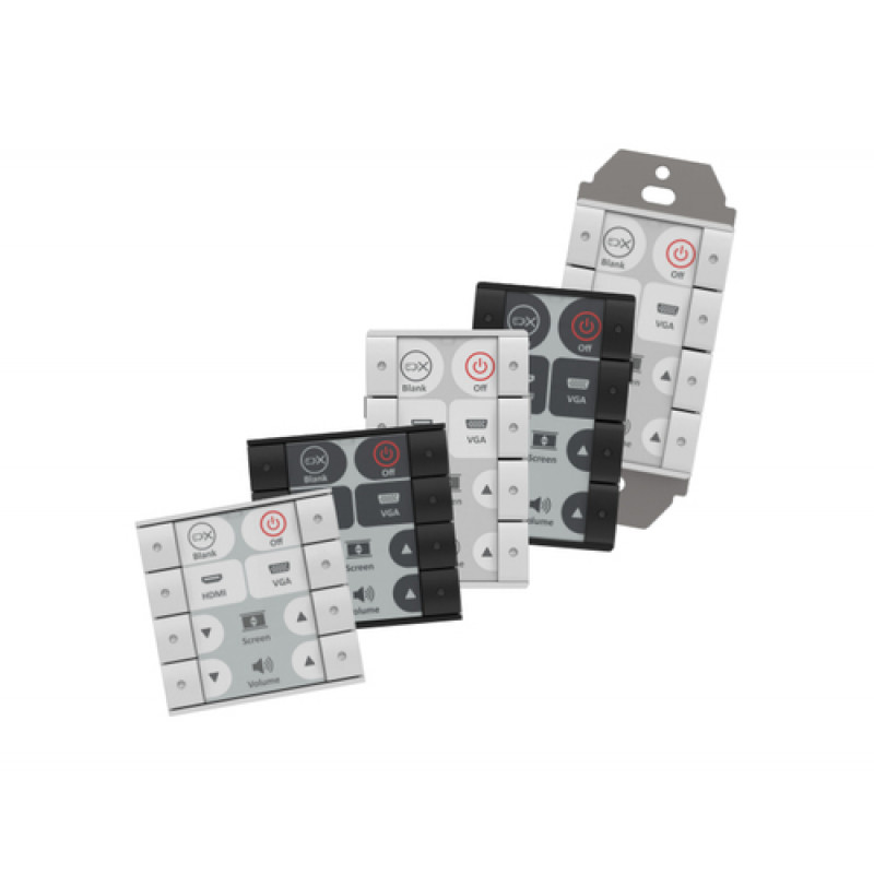 Biamp Impera Sierra II 8EUW 8 mygtukų valdymo pultas, baltas