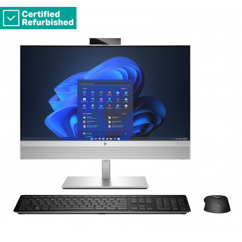 HP Elite 840 G9 AIO All-In-One 24 (atnaujintas, sidabrinis) - i7-14700, 16GB, 512GB SSD, 23,8 inch FHD jutiklinis ekranas, reguliuojamas aukštis, Win 11 Pro, 1 metų garantija