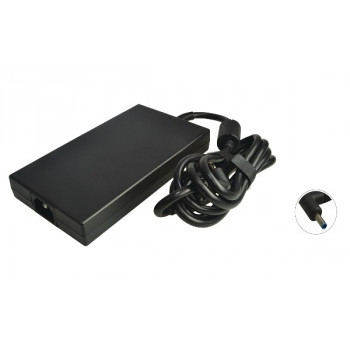 2-Power kintamosios srovės adapteris su maitinimo laidu, skirtas HP nešiojamiesiems kompiuteriams (pakeičia M42546-001) - 45W, 19.5V, 2.31A, 4.5x3.0mm mėlynas antgalis