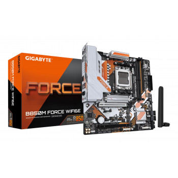 GIGABYTE B850M FORCE WF6E 1.2 Micro-ATX pagrindinė plokštė, skirta AMD AM5