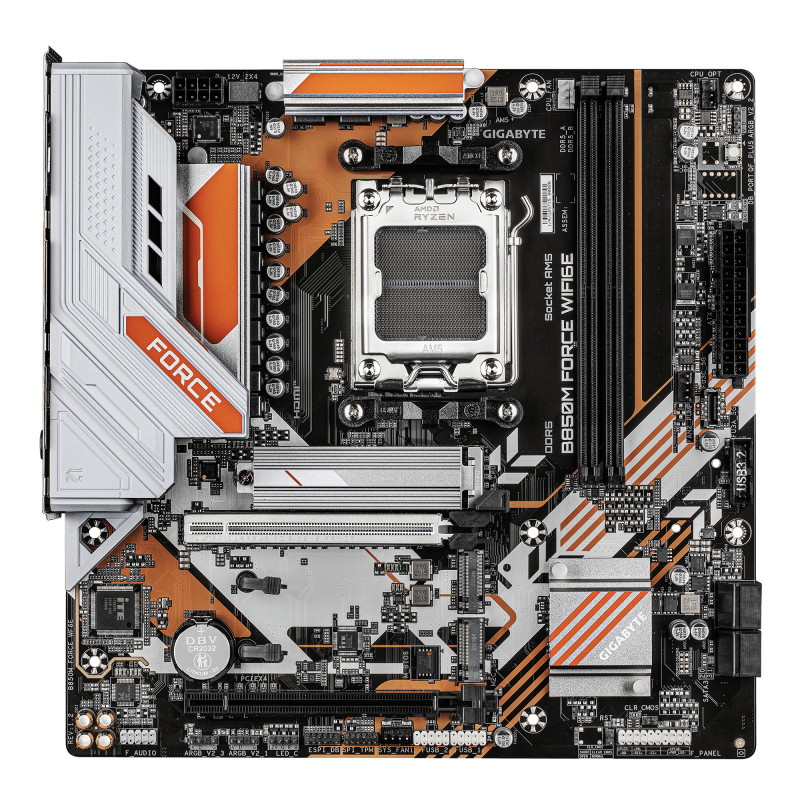 GIGABYTE B850M FORCE WF6E 1.2 Micro-ATX pagrindinė plokštė, skirta AMD AM5