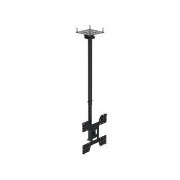 Ergonomic Solutions teleskopinis lubų laikiklis ekranams iki 75 colių, VESA 200