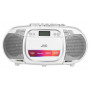 JVC RC-E451W baltas Boombox grotuvas su CD, Bluetooth, FM/AM radiju ir USB