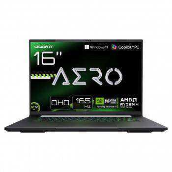 GIGABYTE Aero X16 1WH93DEC64AH nešiojamasis kompiuteris, 16,0 colio WQXGA, Ryzen 7, 32GB RAM, SSD