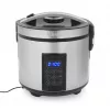 Tristar RK-6138 skaitmeninis ryžių ir garų virimo puodas | 900 W | 2,2 L | 7 programų | pilkas