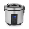 Tristar RK-6138 skaitmeninis ryžių ir garų virimo puodas | 900 W | 2,2 L | 7 programų | pilkas