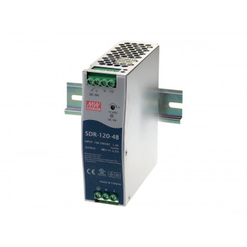 Black Box SDR-120-48 maitinimo šaltinis DIN bėgeliui, 120W, 48V DC