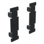 Ergonomic Solutions Hook & Rail galinių dangtelių rinkinys - juodas