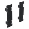 Ergonomic Solutions Hook & Rail galinių dangtelių rinkinys - juodas