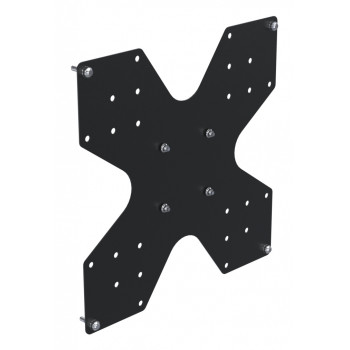 Ergonomic Solutions Hook & Rail VESA 100 į 200/300/400 adapteris - juodas