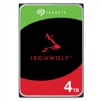Seagate IronWolf 4x4TB NAS HDD rinkinys - 16TB, 5400rpm, 6Gb/s SATA, 256MB talpykla, 3,5 colio, 24x7 CMR, NAS ir RAID sistemoms, juoda