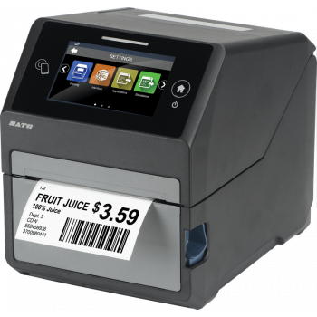 SATO CT412LX TT305 305 DPI etikečių spausdintuvas, USB ir LAN, tiesioginis terminis / terminės perdavos