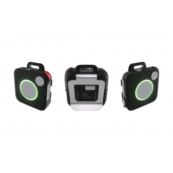 Zebra WS1013 Bluetooth nešiojamas išmanusis ženkliukas su segtuku, 480mAh išimama baterija, 3,5mm ausinių palaikymu