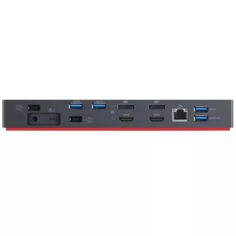 Lenovo Thunderbolt 3 Dock Gen 2 Generalüberholt (juodos spalvos, HDMI, DisplayPort, USB, Thunderbolt 3)