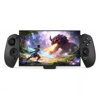 DELTACO GAM-196 laidinis USB-C žaidimų pultas, skirtas Nintendo Switch, PC ir Android – juodas