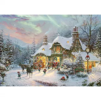 Schmidt Spiele Thomas Kinkade Studios: Santa's Night Before Christmas 1000 dalių dėlionė