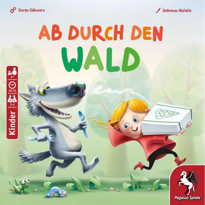 PEGASUS Ab durch den Wald – miško nuotykių kortų žaidimas 2–4 žaidėjams, nuo 8 metų