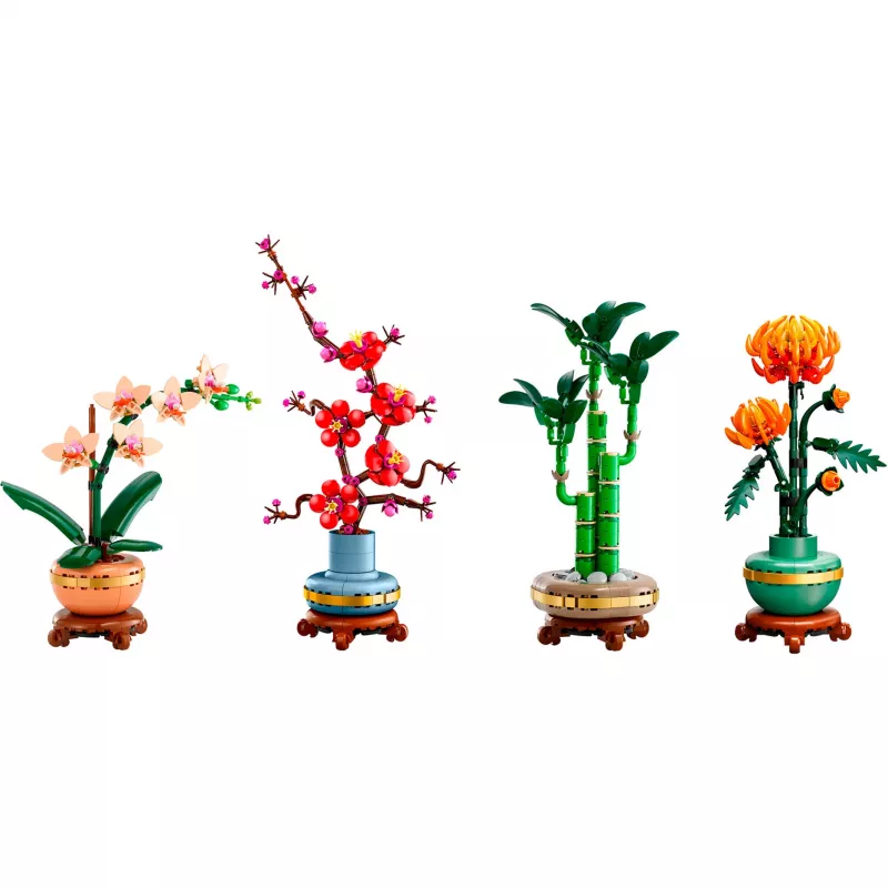LEGO Botanicals Keturių sezonų rinkinys žolinės arbatos rinkinys, 4 x 50g birių lapų mišiniai, be kofeino, veganiškas, be glitimo