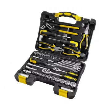 FIELDMANN FDG 5003-65R 65 dalių veržliarakčių rinkinys su dėklu