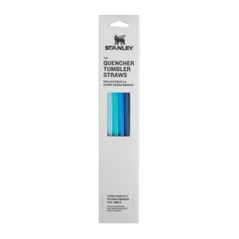 STANLEY šiaudelių rinkinys 4 vnt. The Quencher Travel Tumbler 1,18L, mėlynas, BPA-free daugkartiniai šiaudeliai, tinka plauti indaplovėje, 305mm