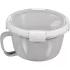 CURVER Smart To Go Mix Noodles maisto dubuo, apvalus, 0,9L, permatomas su žaliomis detalėmis, be BPA, nepralaidus, tinka mikrobangų krosnelei ir indaplovei