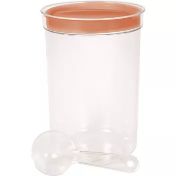 CURVER apvalus maisto dubuo su šaukštu, 1,7 l, įvairių spalvų, BPA neturintis plastikas