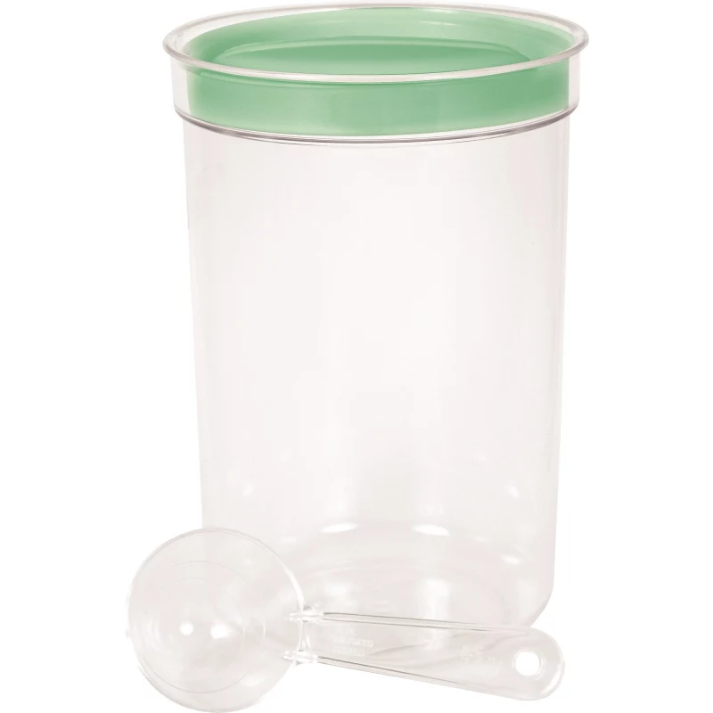 CURVER apvalus maisto dubuo su šaukštu, 1,7 l, įvairių spalvų, BPA neturintis plastikas