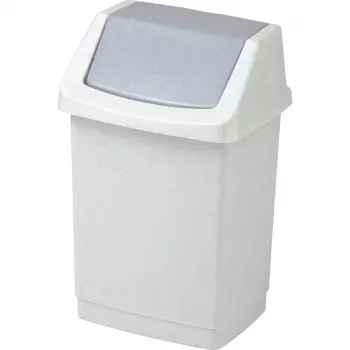 CURVER Click-it 50L šiukšliadėžė su pedalais, pilka, 38,5 x 33,5 x 63,5 cm