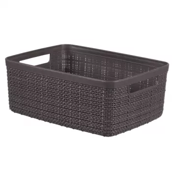 Curver Basket Jute S 5L 27x20x11cm tamsiai pilka