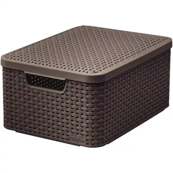 CURVER Style M dėžė su dangčiu 39,3x29,3x18,7 cm tamsiai ruda