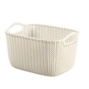 CURVER Knit Collection stačiakampis laikymo krepšys S 8L baltas 30x22x17 cm