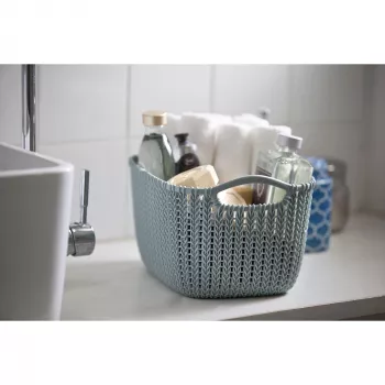 CURVER Basket Knit S stačiakampė 8L 30x22x17cm mėlyna