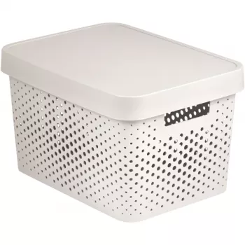 CURVER Recycled Infinity 17L daiktadėžė balta 36x27x22cm