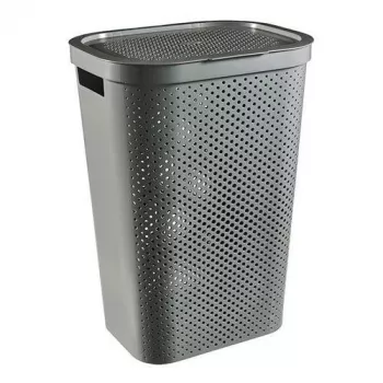CURVER Infinity Recycled 60L dėžė laikymui 44x35x60cm tamsiai pilka