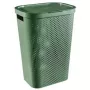 CURVER Infinity Recycled 60L skalbinių dėžė, žalia, 44x35x60 cm, ventiliuojama iš perdirbto plastiko su dangčiu ir rankenomis