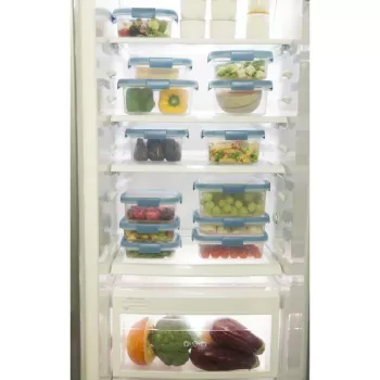 CURVER Smart Eco Fresh stačiakampė maisto laikymo dėžė 3,5L permatoma su žaliu dangteliu