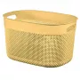 CURVER Filo L 18L saugojimo pintinė geltona 38x28x22cm pintos rotango imitacija