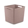 CURVER Basket Jute Square 17L 28x28x27cm rausva pintinė
