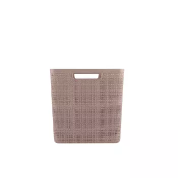 CURVER Basket Jute Square 17L 28x28x27cm rausva pintinė