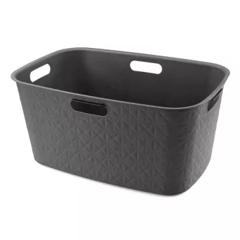 CURVER Softex 45L skalbinių krepšys 57x37x27cm, tamsiai pilkas