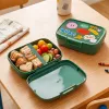 CURVER Snap Box stačiakampis maisto laikymo indas su pertvara 1,8L žalias