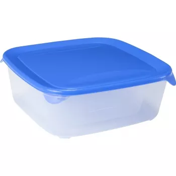 Curver Fresh & Go 4 stačiakampių maisto produktų indelių rinkinys 0,5L + 0,8L + 1,7L + 2,9L mėlynos spalvos