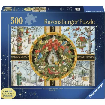 Ravensburger didelių detalių dėlionė „Singvögel im Winter“ (500 detalių)
