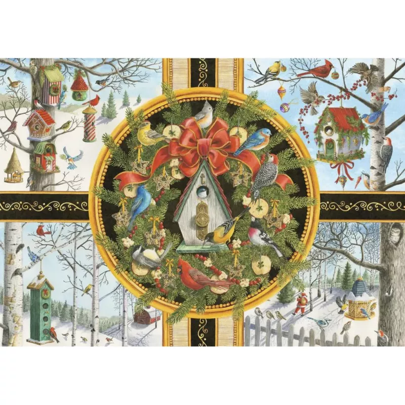 Ravensburger didelių detalių dėlionė „Singvögel im Winter“ (500 detalių)