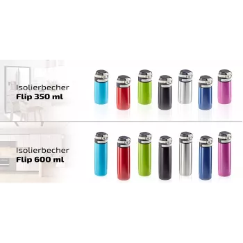 LEIFHEIT Thermo Mug Flip 350 ml Silver termosas