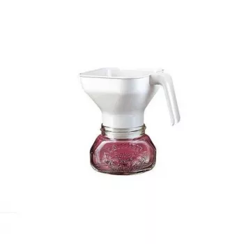 LEIFHEIT Virtuvės piltuvas su nuimamu smulkaus tinklelio filtru, 19 cm, baltas/permatomas