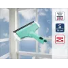 LEIFHEIT Window & Frame Cleaner 3in1 Mini micro duo - 20 cm mikrofilo galvutė su integruotu valytuvu, suderinama su Click System