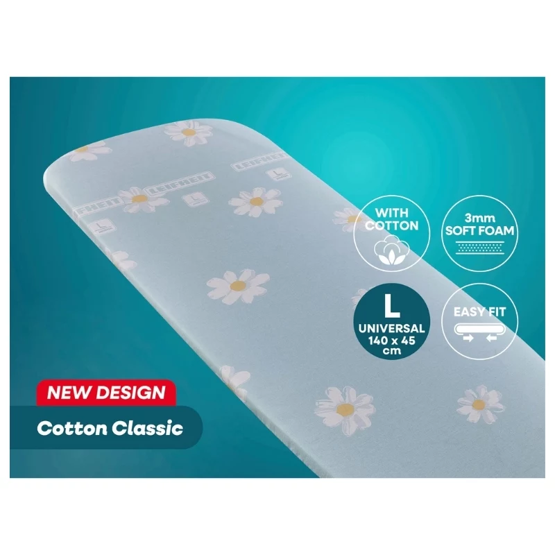LEIFHEIT Lyginimo lentos užvalkalas Cotton Classic L/Universal 140x45cm