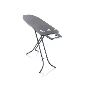 Leifheit Classic M lyginimo lenta, juoda, 120x38 cm, su fiksuotu lygintuvo laikikliu ir medvilniniu užvalkalu