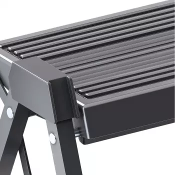 HAILO sulankstomas laiptelis StepFix / plieninis / 2 pakopų / juodas
